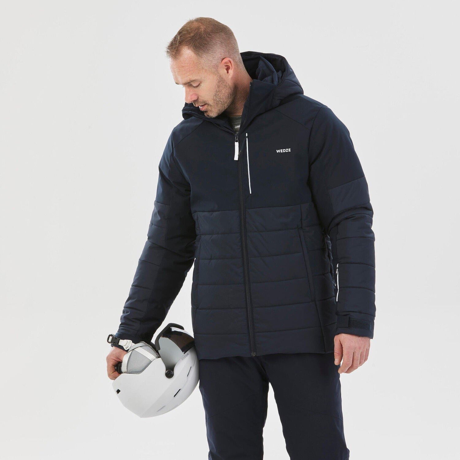 

Теплая лыжная куртка средней длины Decathlon 100 Wedze, синий