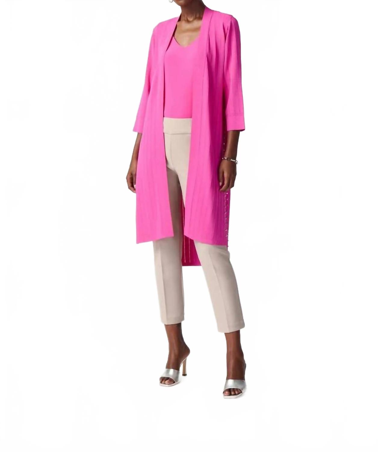 

Кардиган-накидка с резинкой в ультра-розовом цвете Joseph Ribkoff