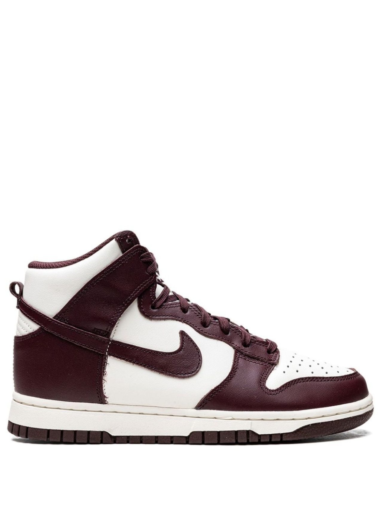 

Nike кроссовки Dunk High Burgundy, белый