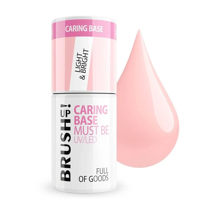 

BrushUp!, гибридная база для ногтей Caring Base Light & Bright 5 г