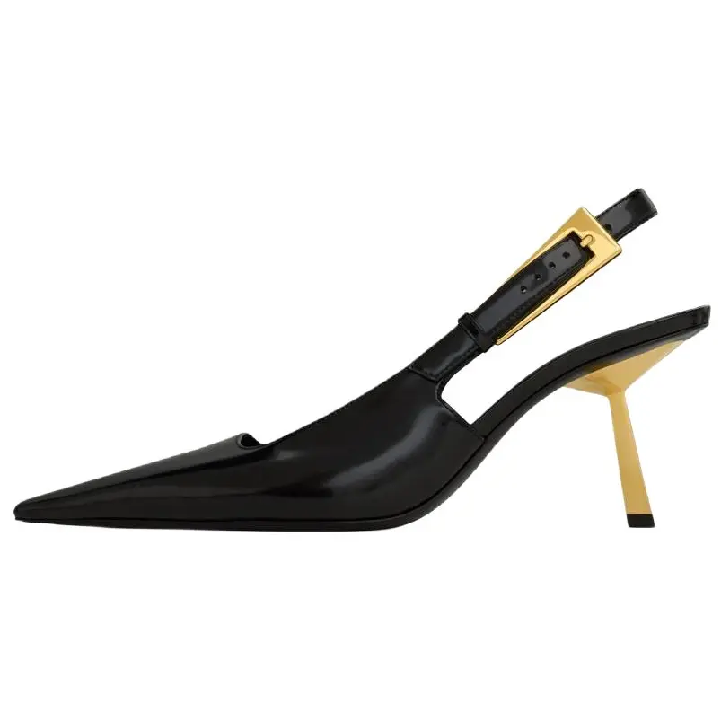 Туфли-лодочки Lee Slingback SAINT LAURENT, Black
