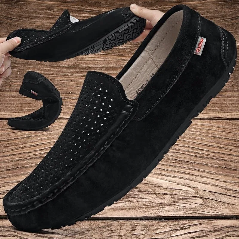 Мокасины на каждый день, без бренда, без модели, черный SayfuR — фото 3
