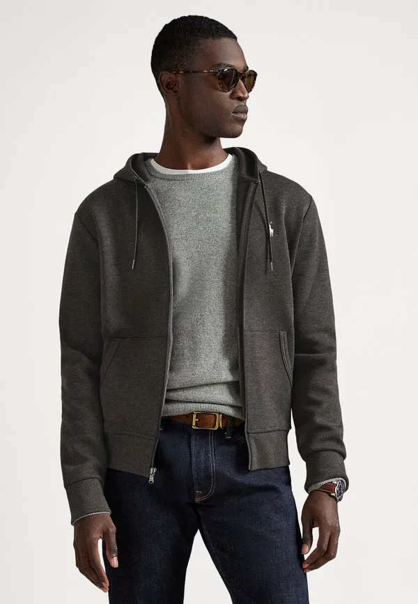 

Толстовка с капюшоном, длинными рукавами и застежкой-молнией Polo Ralph Lauren, Dark Charcoal Heather, Черный, Толстовка с капюшоном, длинными рукавами и застежкой-молнией Polo Ralph Lauren, Dark Charcoal Heather