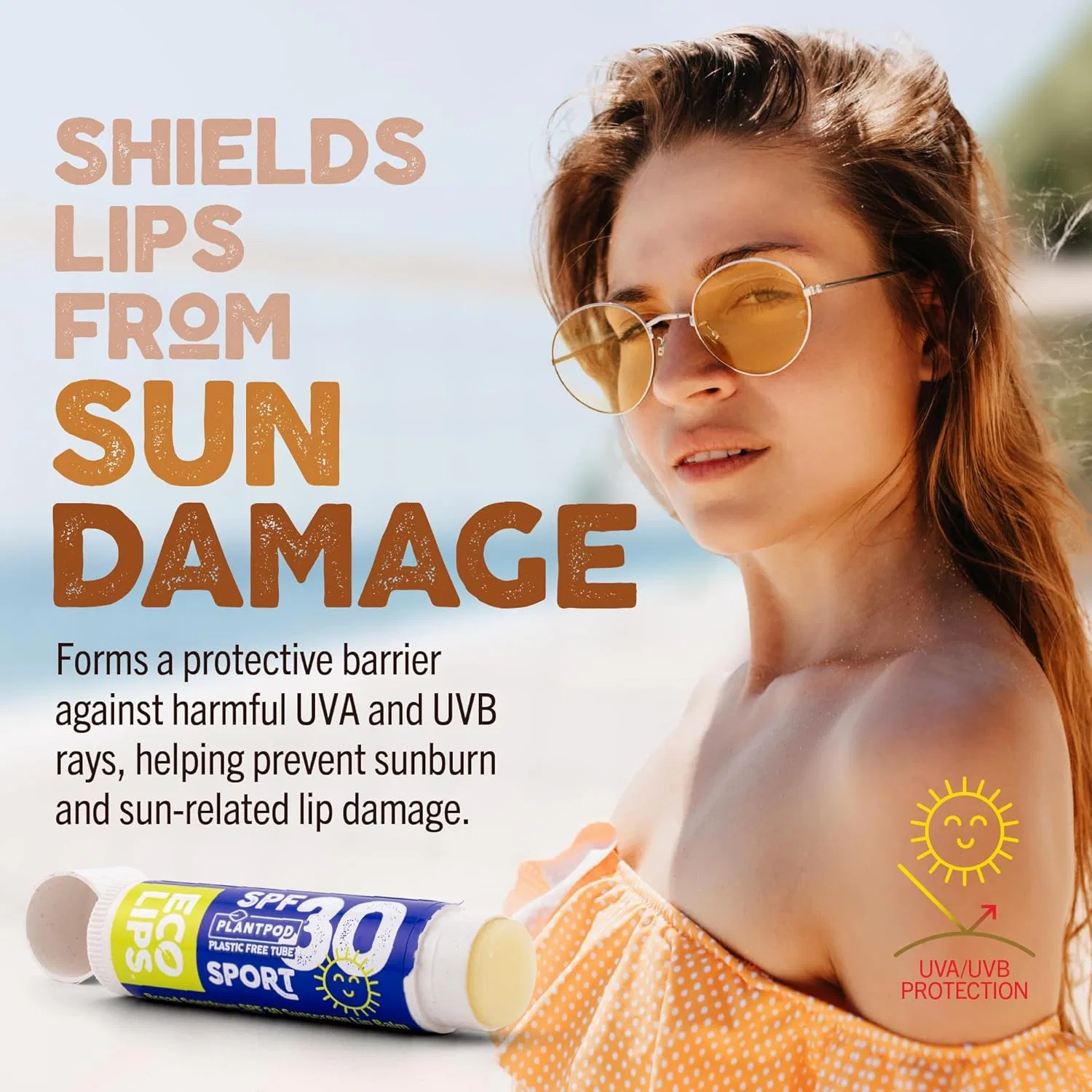 Бальзам для губ SPF 30 Eco Lips Classic Sport 6 шт, прозрачный