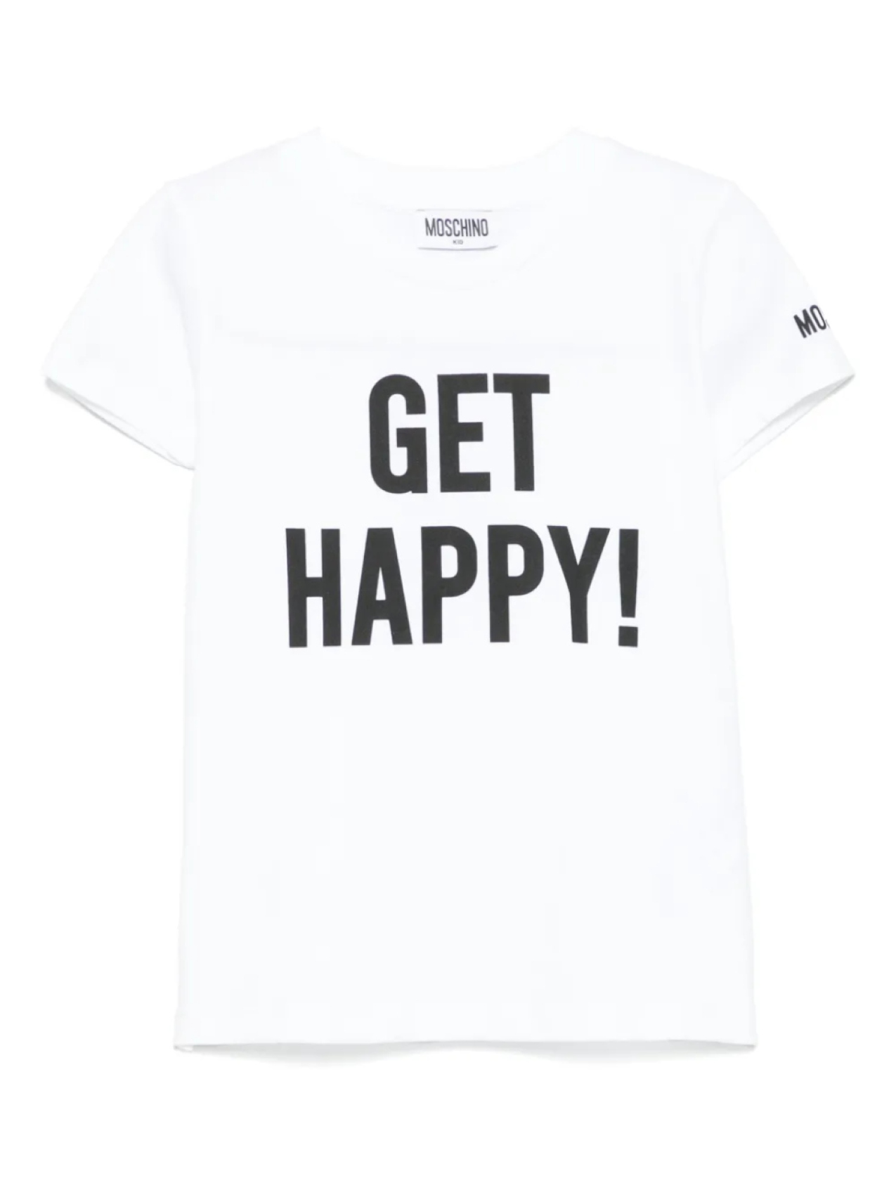

Футболка Moschino Kids с графическим принтом, белый