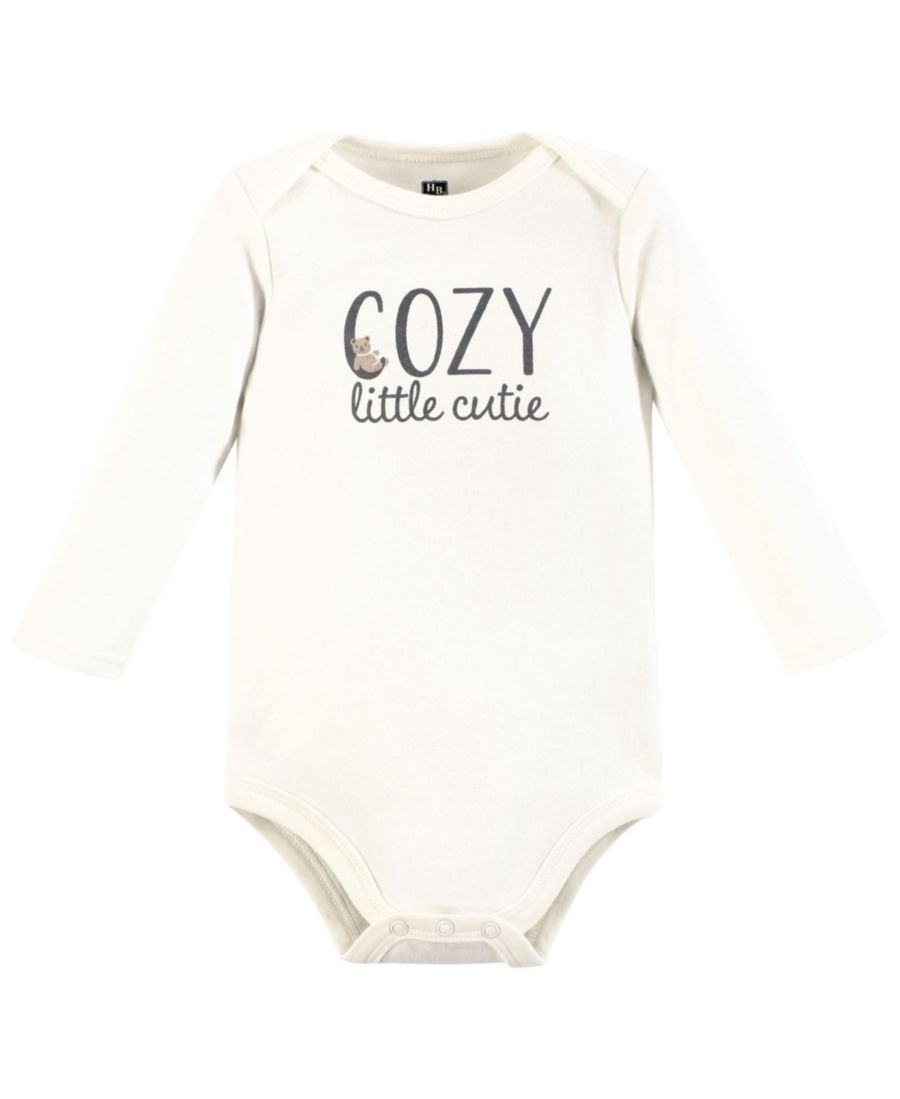 Хлопковый комбинезон с длинными рукавами на каждый день Hudson Baby, Cozy cutie — фото 3