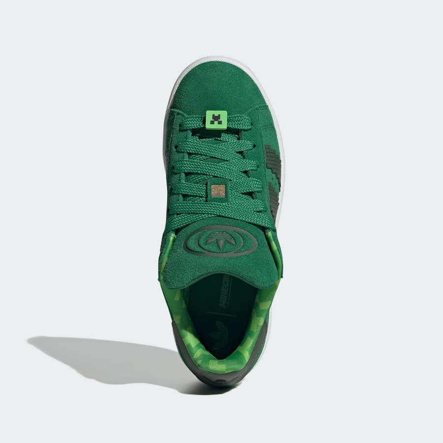 Кроссовки ADIDAS ORIGINALS Campus 00s X Minecraft, изумрудный — фото 3