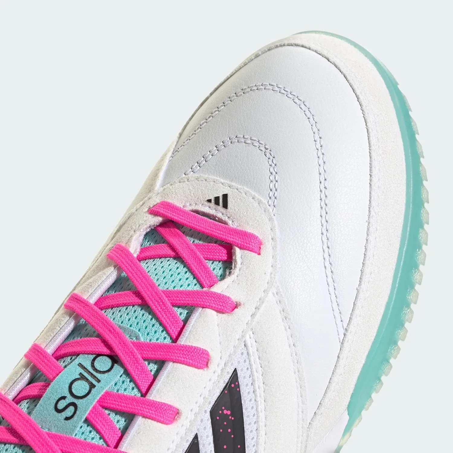 Унисекс кроссовки Adidas Top Sala Competition 2 для игры в помещении, Cloud White Aurora Black Flash Aqua — фото 4