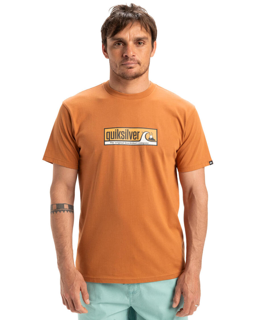 

QUIKSILVER Футболка EVO ENDLESS коричневая мужская