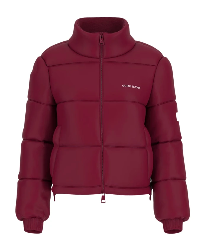 

Красная стеганая пуховая куртка для женщин Guess, красный