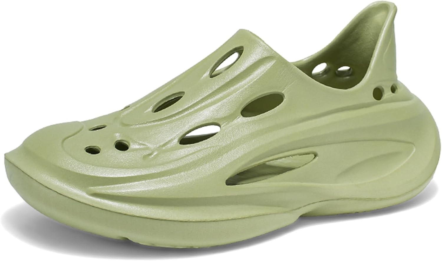 

Мужские пенопластовые туфли INKUIL из материала EVA, с вырезами, легкие шлепанцы на липучке, удобные кроссовки для прогулок, дышащие мягкие пляжные сандалии, зеленый