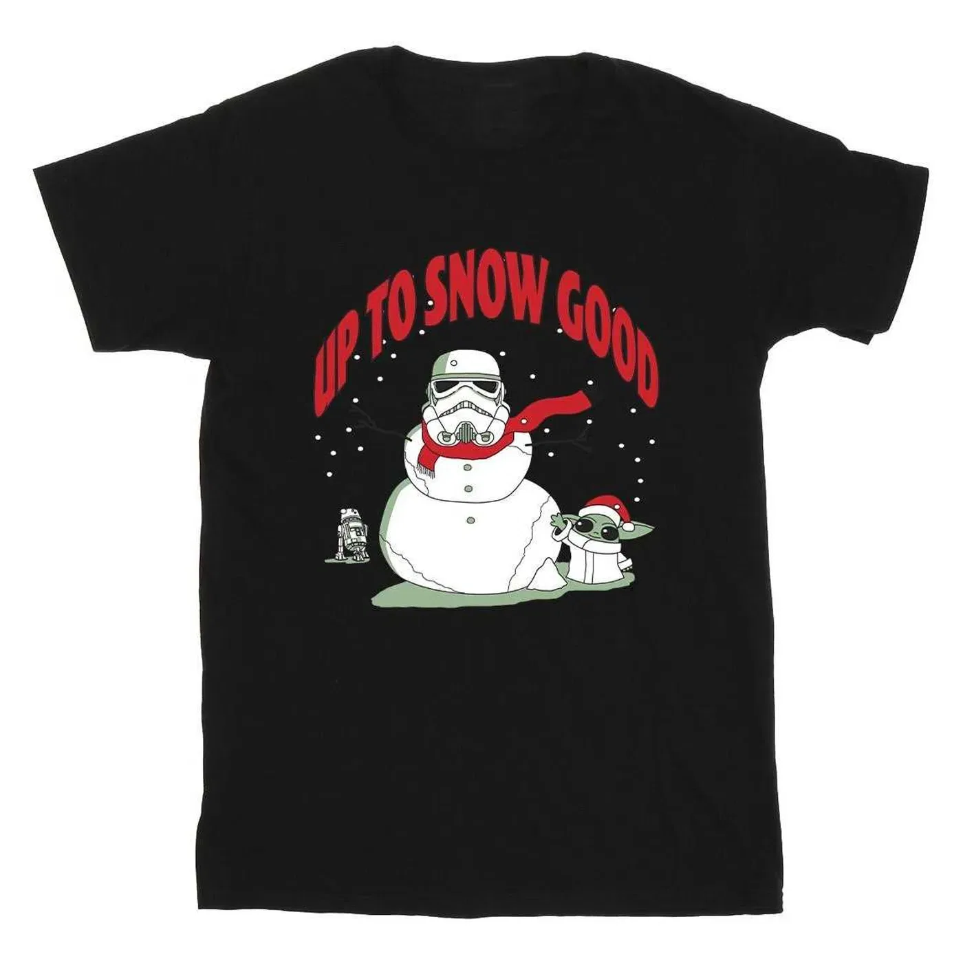 Футболка с принтом Snowman Star Wars, черный — фото 2