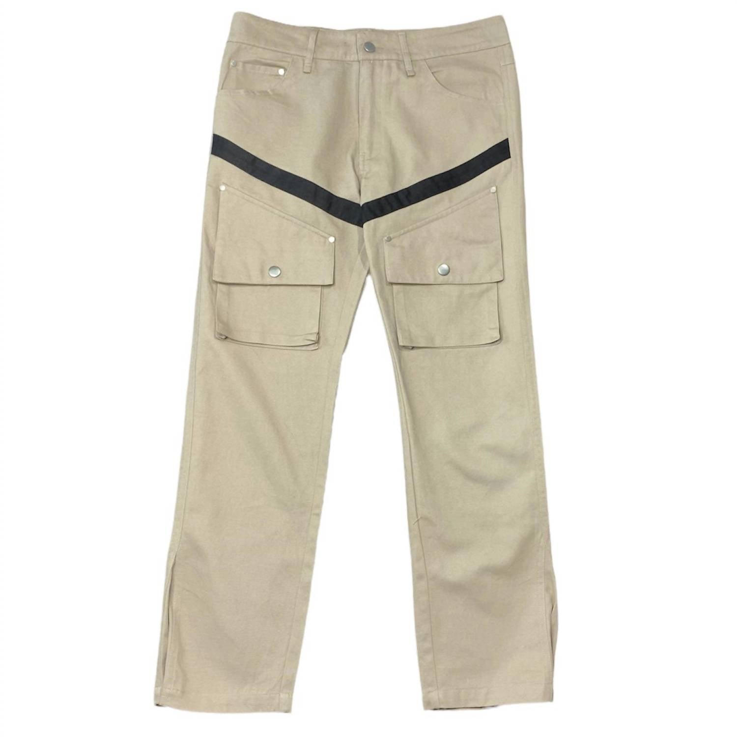 

Мужские брюки-карго Helix Striped в цвете Stone Tan LIFTED ANCHORS