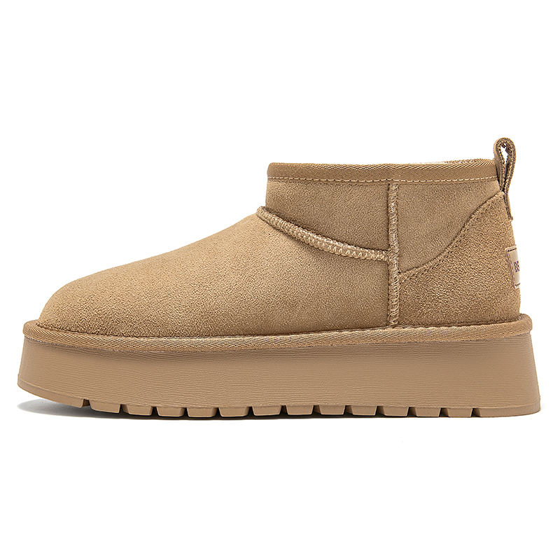 Beau Today Ботинки Snow Boots Women's Camel/Black/Apricot