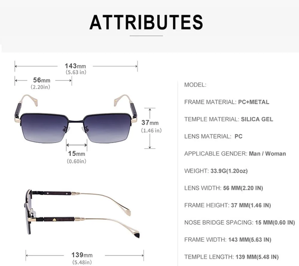 

Женские металлические солнцезащитные очки LVTFCO в стиле ретро, ​​без оправы, сине-коричневые, мужские очки для вождения, защита от УФ-излучения UV400, 2