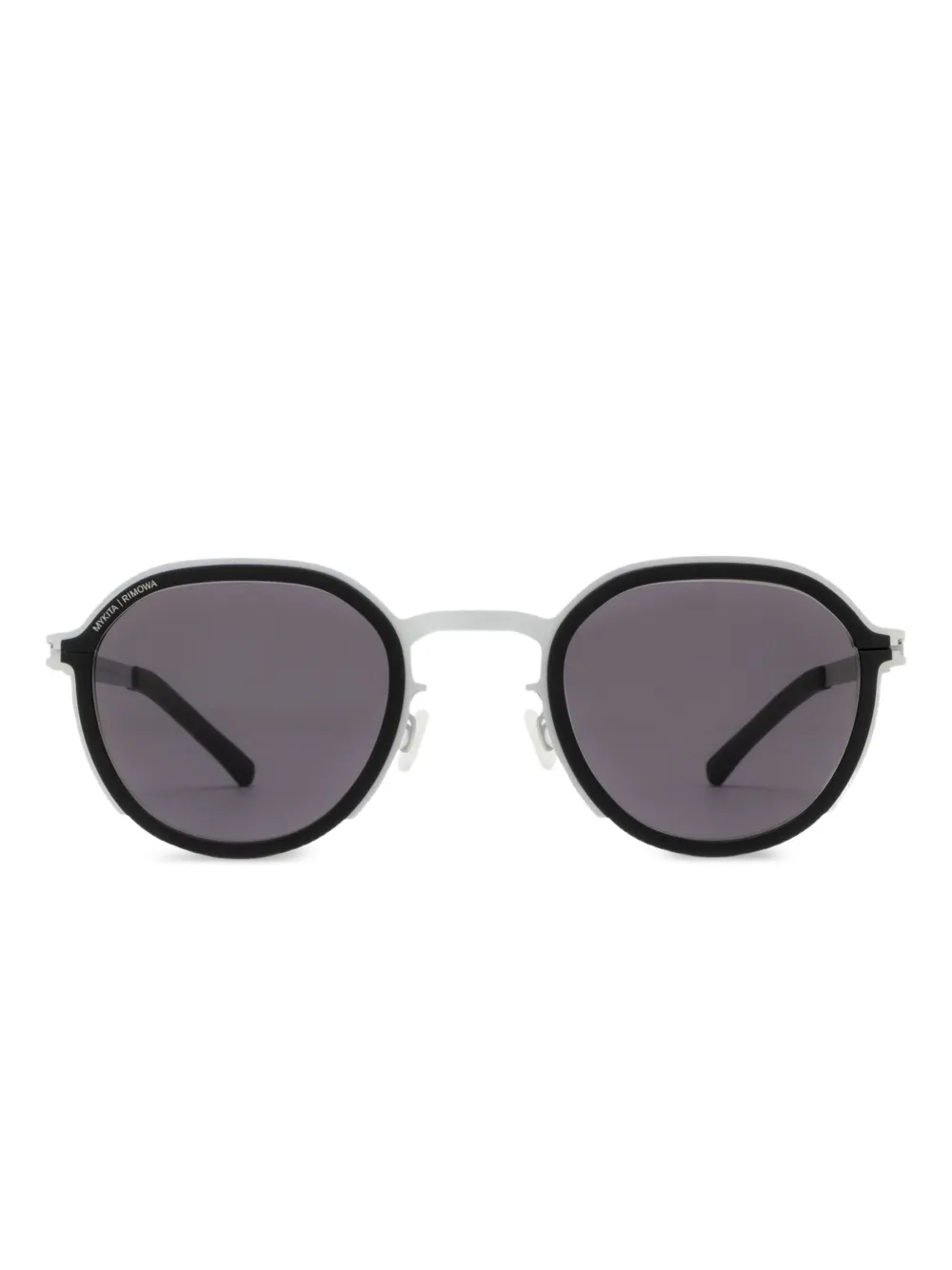

Солнцезащитные очки MR001 в круглой металлической оправе Mykita, серебяный