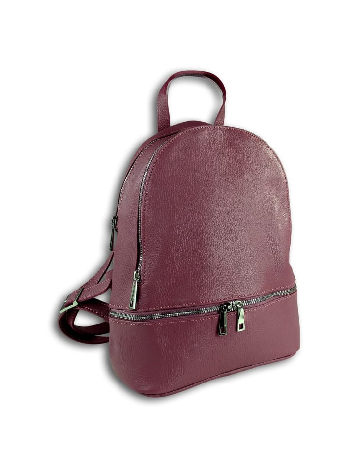 

Кожаный городской рюкзак Toscanto, розовый, примерно 32 см