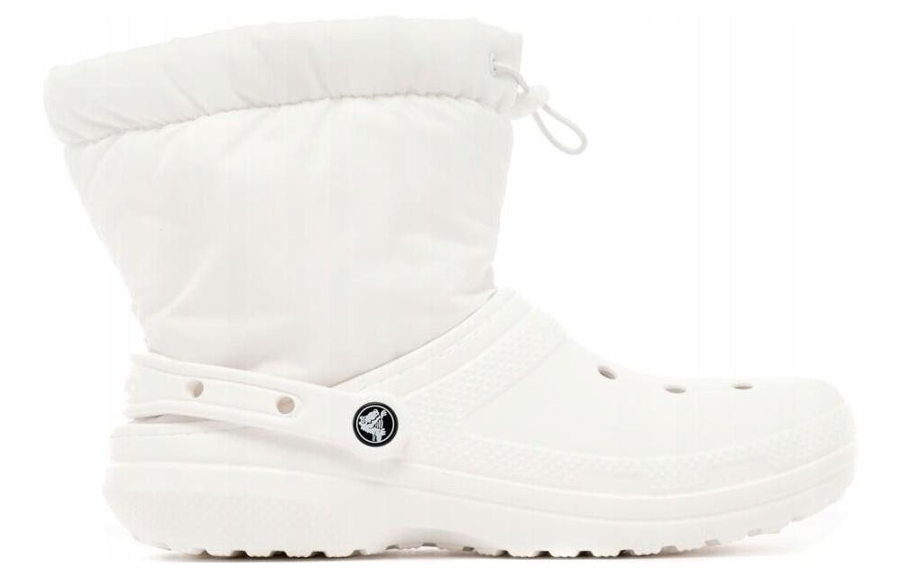 Женские классические ботильоны Crocs на подкладке, White — фото 2