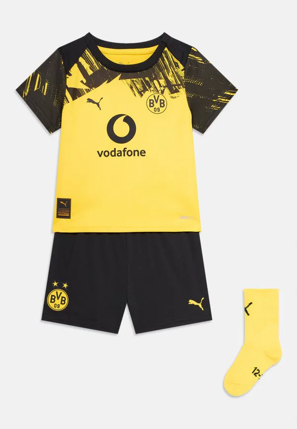 Детские спортивные шорты bvb home babykit унисекс Puma, Faster Yellow/Black