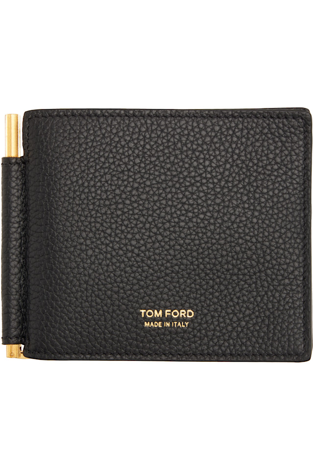 

Кошелек-Зажим для денег из мягкой зернистой кожи Tom Ford, черный