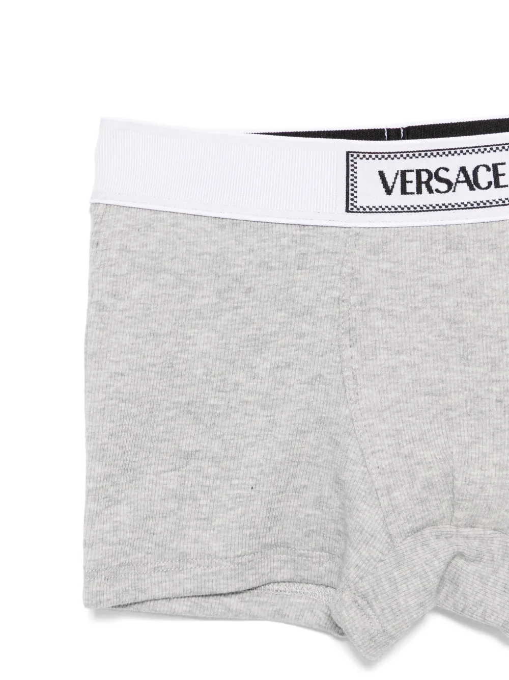 Комплект нижнего белья с логотипом Versace Kids, серый — фото 3