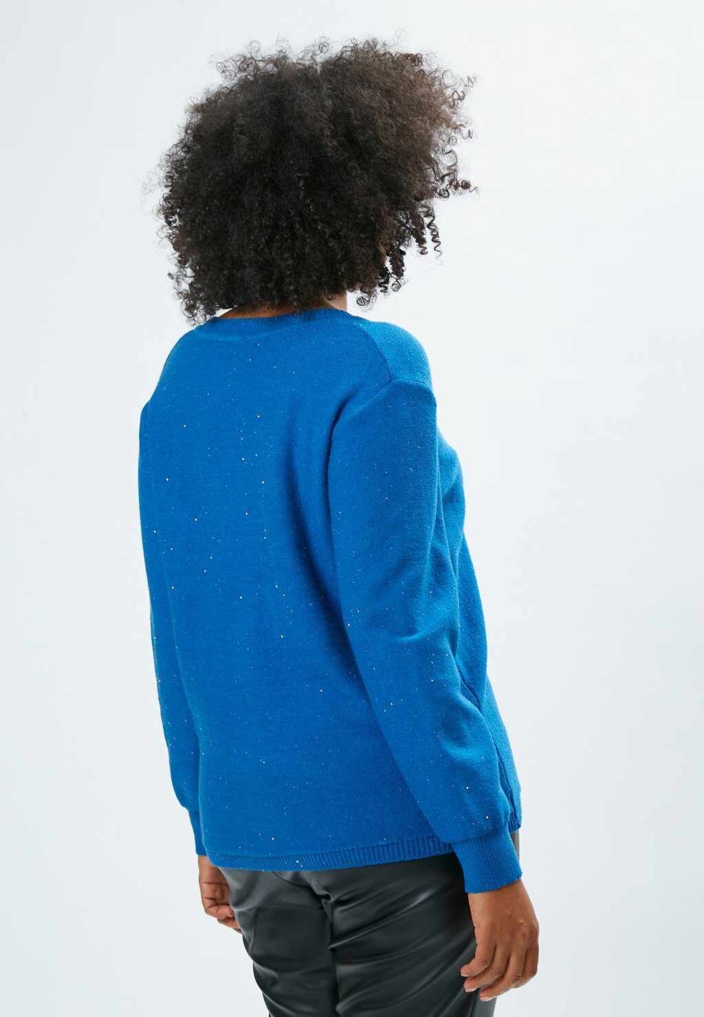 

Джемпер V-NECK GLITTERY Maison Form'elle, синий