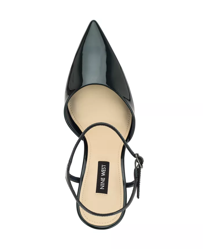 Женские туфли-лодочки Dres с сужающимся каблуком Nine West, синий — фото 4