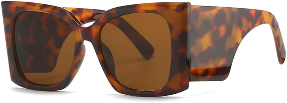 

Крупногабаритные солнцезащитные очки для мужчин и женщин, градиентные солнцезащитные очки для активного отдыха, женские очки с защитой от УФ-излучения UV400 HDUBFY, Leoaprd-brown