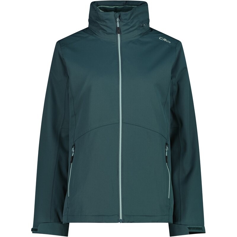 

Куртка женская куртка на молнии с отстегивающимся капюшоном Cmp, зеленый