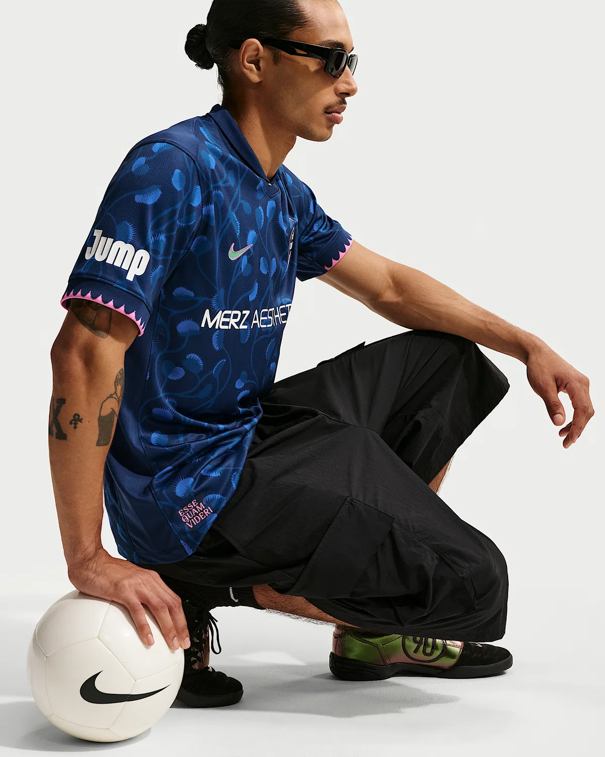 Мужская футболка Nike Dri-FIT NWSL Replica Jersey North Carolina Courage Stadium Away, Blue Void — фото 3