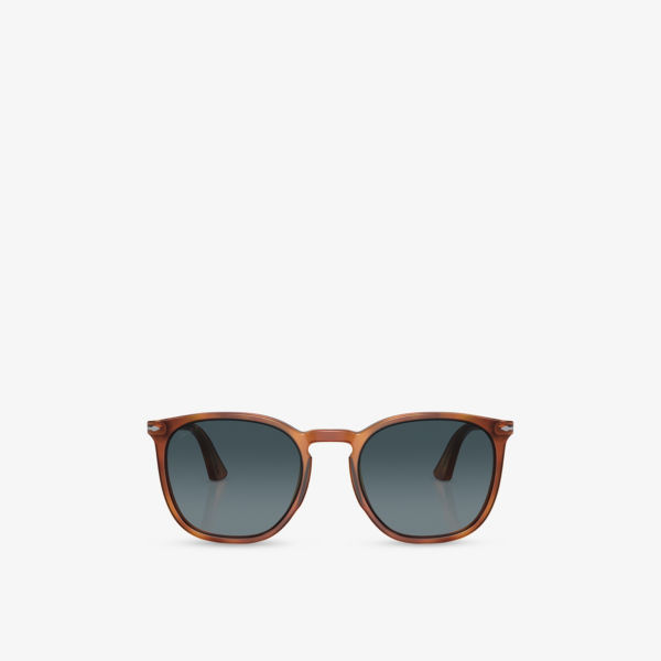 

Po3316S солнцезащитные очки с прямоугольной оправой из ацетата Persol, коричневый