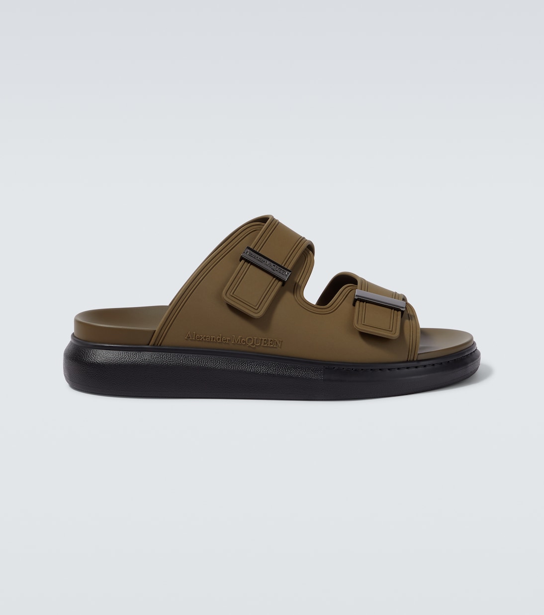 

Гибридные сандалии McQueen, Pewter/Black/Gunmeta