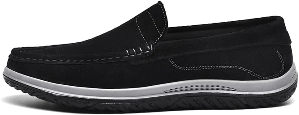 Мокасины мужские, кожаные, Flat Loafer, черный Abborora — фото 3