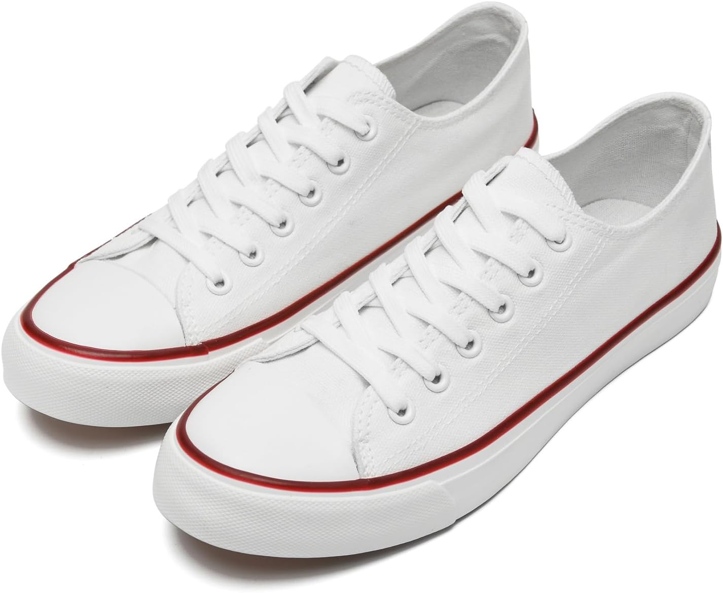 

Кеды на холщовой основе rosyclo для женщин и мужчин, низкие кеды на шнуровке, модные, удобные, классические повседневные теннисные и прогулочные обувь для женщин, белый