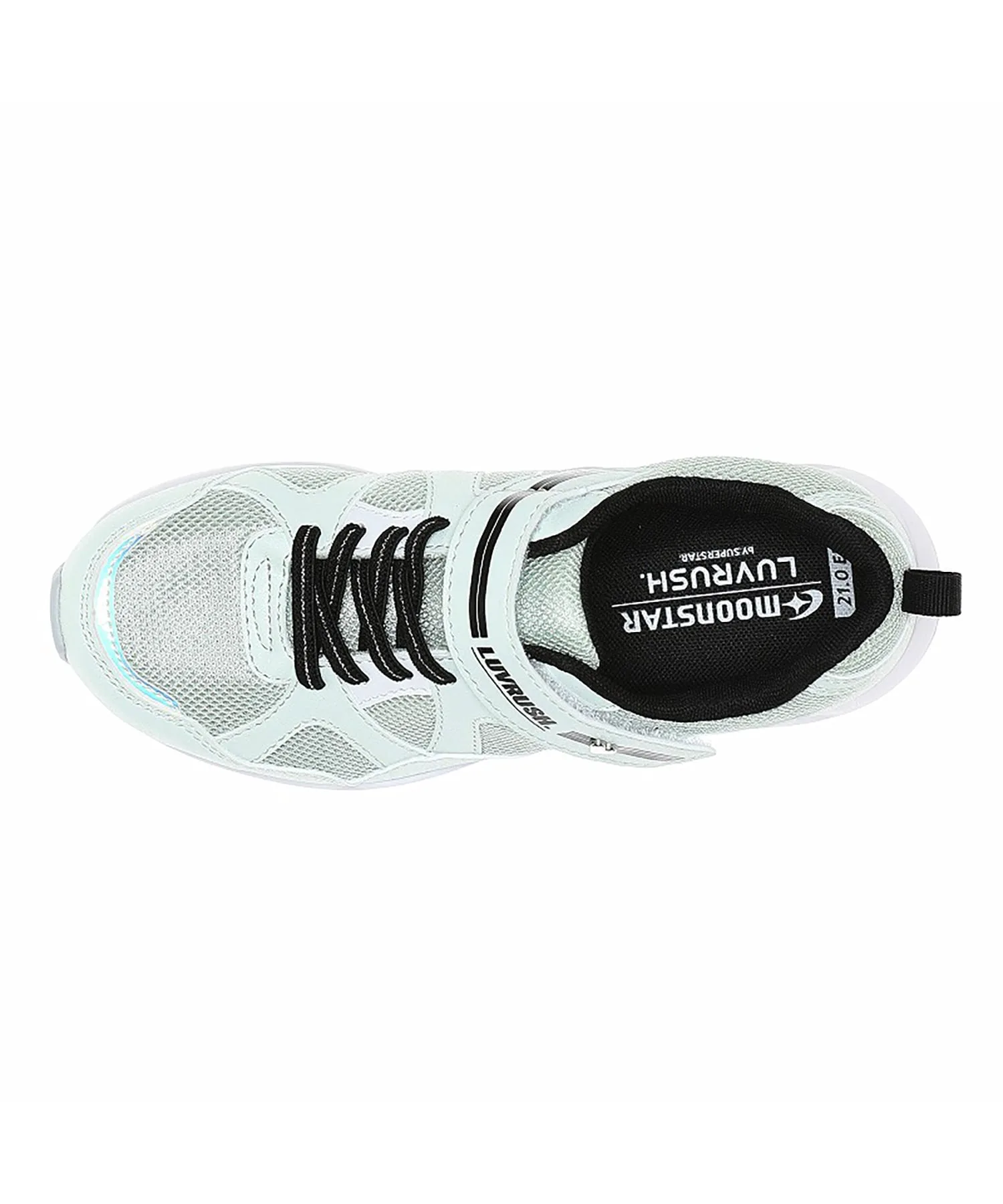 Детские кроссовки MoonStar LV 1256 мятного цвета для девочек Superstar, mint — фото 4