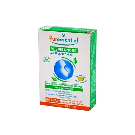 

Дыхательная диетическая добавка для бронхов - 30 капсул Puressentiel
