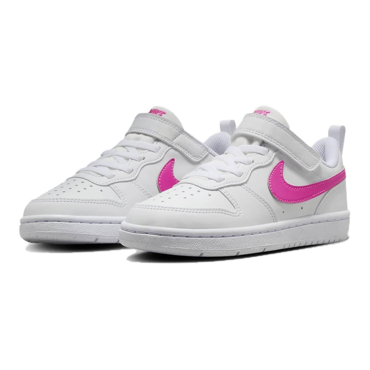 Кроссовки Nike Court Borough Kids Skateboarding Shoes Kids Low-top White/Laser Purple, фиолетовый — фото 3