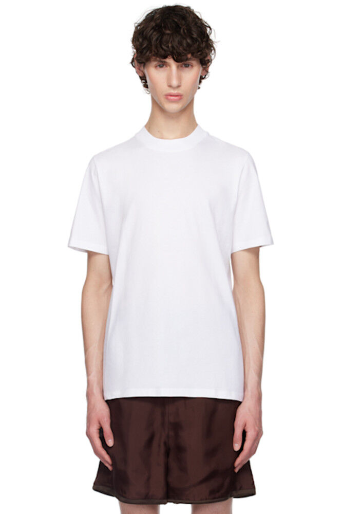 

Белая футболка с круглым вырезом Jil Sander