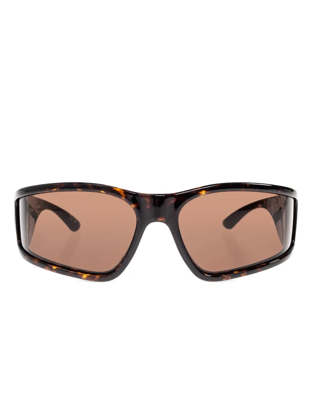 

Солнцезащитные очки в черепаховой оправе Balenciaga Eyewear, коричневый