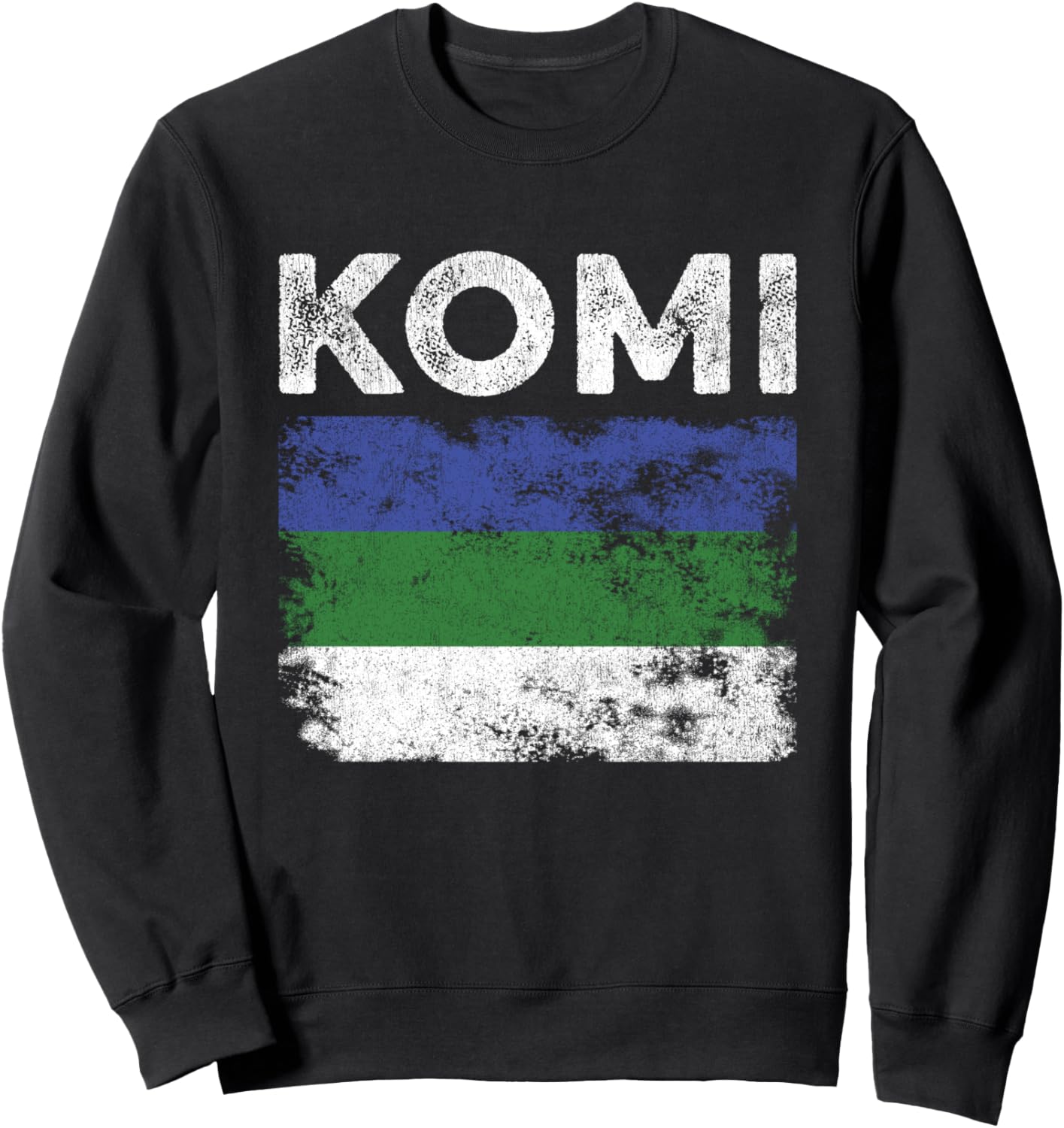 

Мужская, женская, детская толстовка с флагом Коми Komi Flag Nation, черный