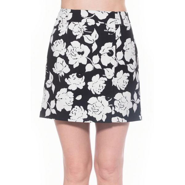 

Женская юбка со шлевками Alexia Admor, цвет black white floral