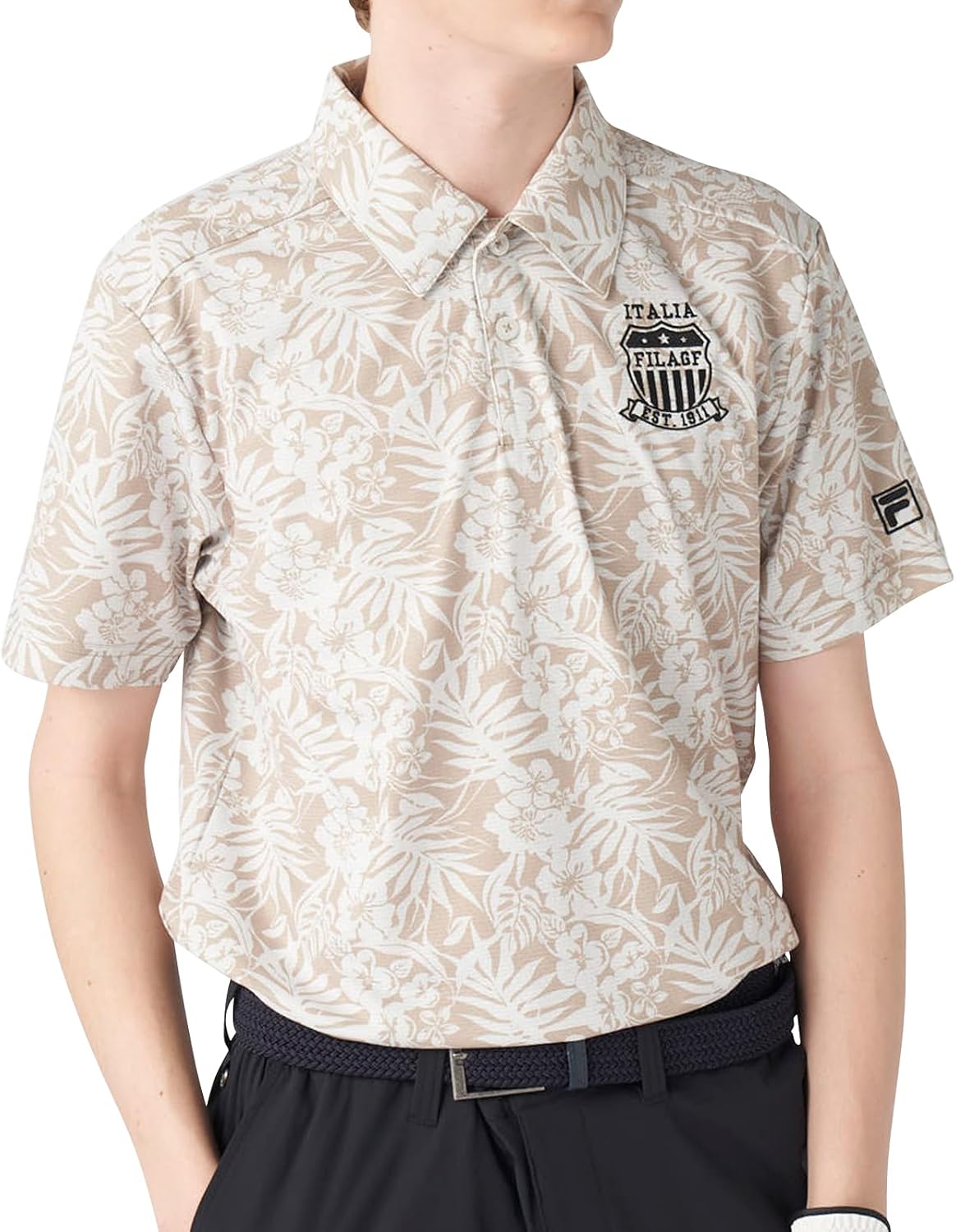 

Мужская рубашка-поло Fila Golf 745522W, теплоизолирующая, влагоотводящая, быстросохнущая, с защитой от УФ-излучения, бежевый