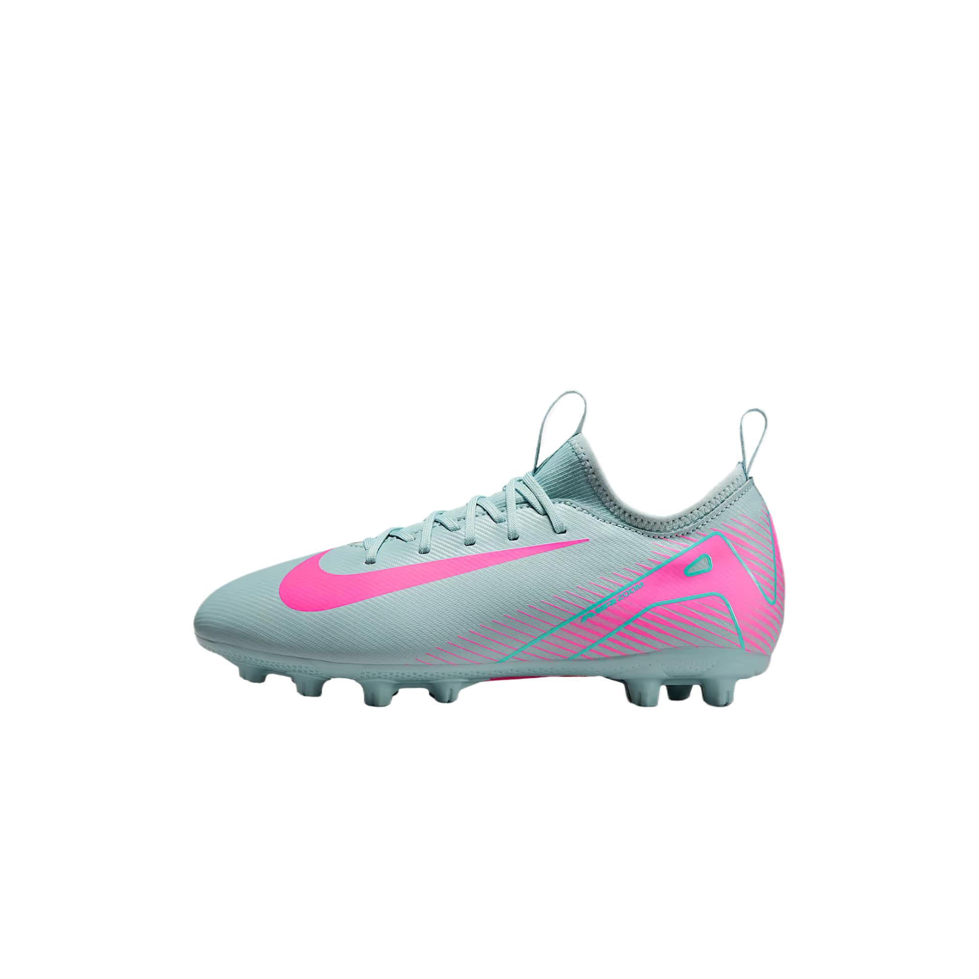 

Nike Модель Mercurial Vapor 16 Academy низкие детские футбольные бутсы Cyan Pink
