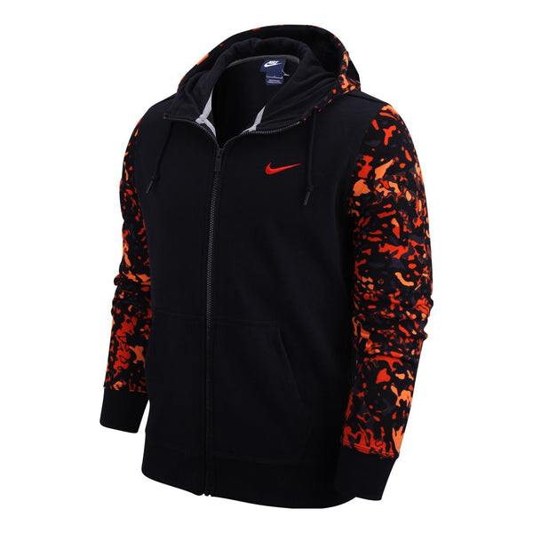 

Куртка Nike Camo printed hooded jacket 'Black', черный