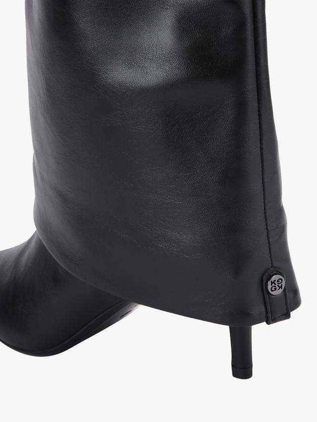 Fate ботинки до колена с отворотом из искусственной кожи KG Kurt Geiger, Black — фото 4