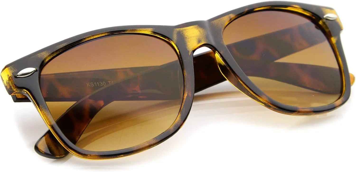 

Солнцезащитные очки zeroUV Classic с широкими дужками, нейтральным оттенком, квадратной оправой и роговым ободком, диаметр линз 54 мм, Shiny Tortoise / Amber