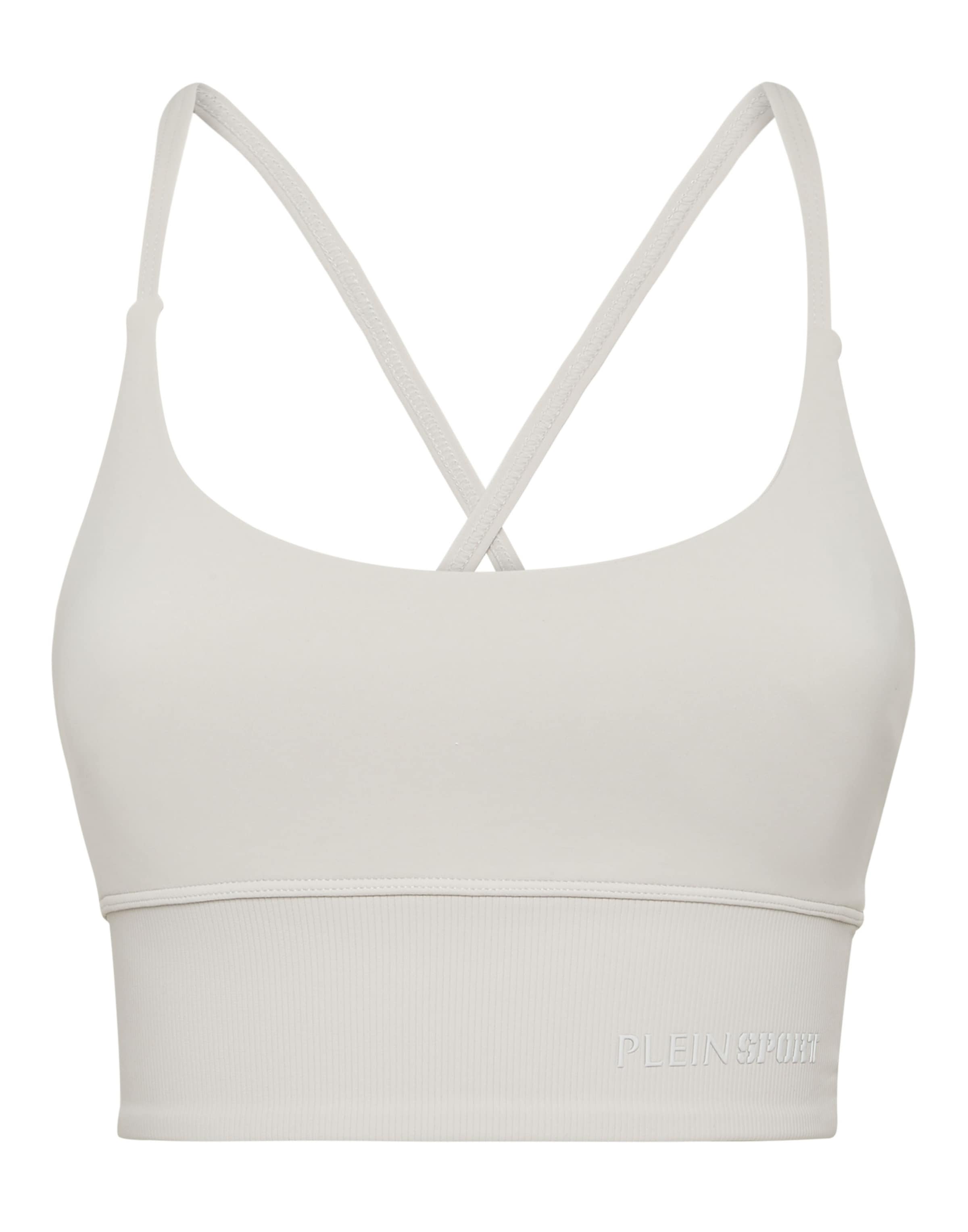 

Plein Sport Спортивный бюстгальтер-бралетт в сером цвете