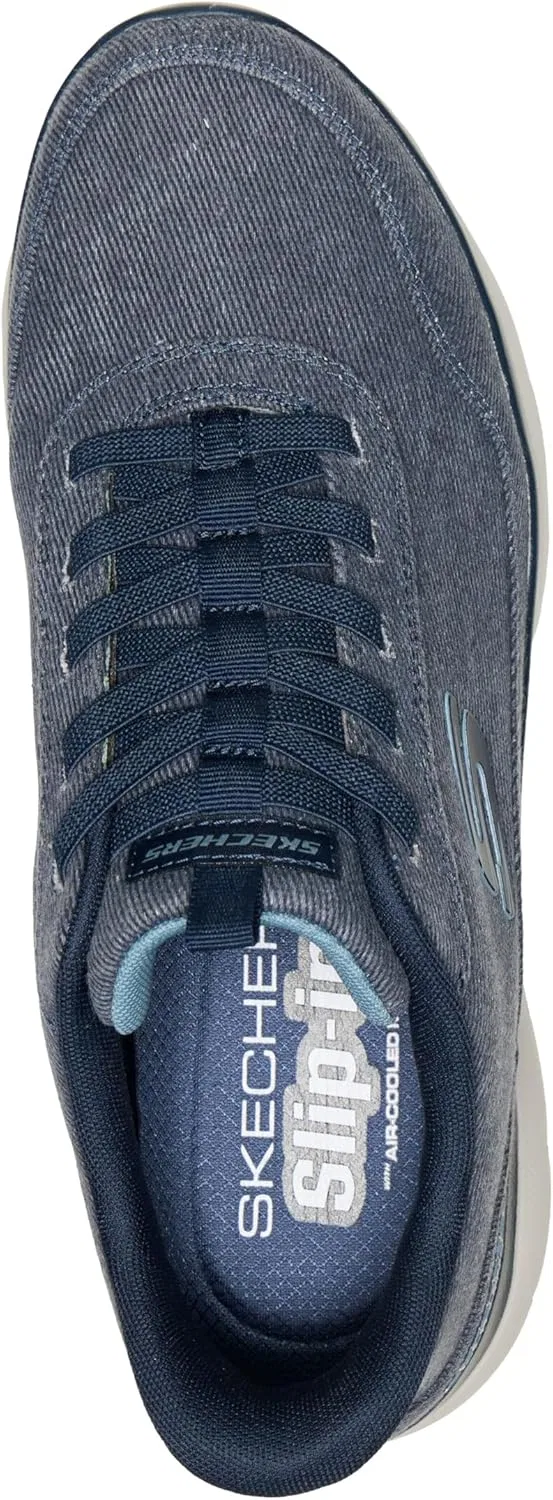Мужские кроссовки Skechers Summits из парусины с технологией Hands Free, Marineblau — фото 3