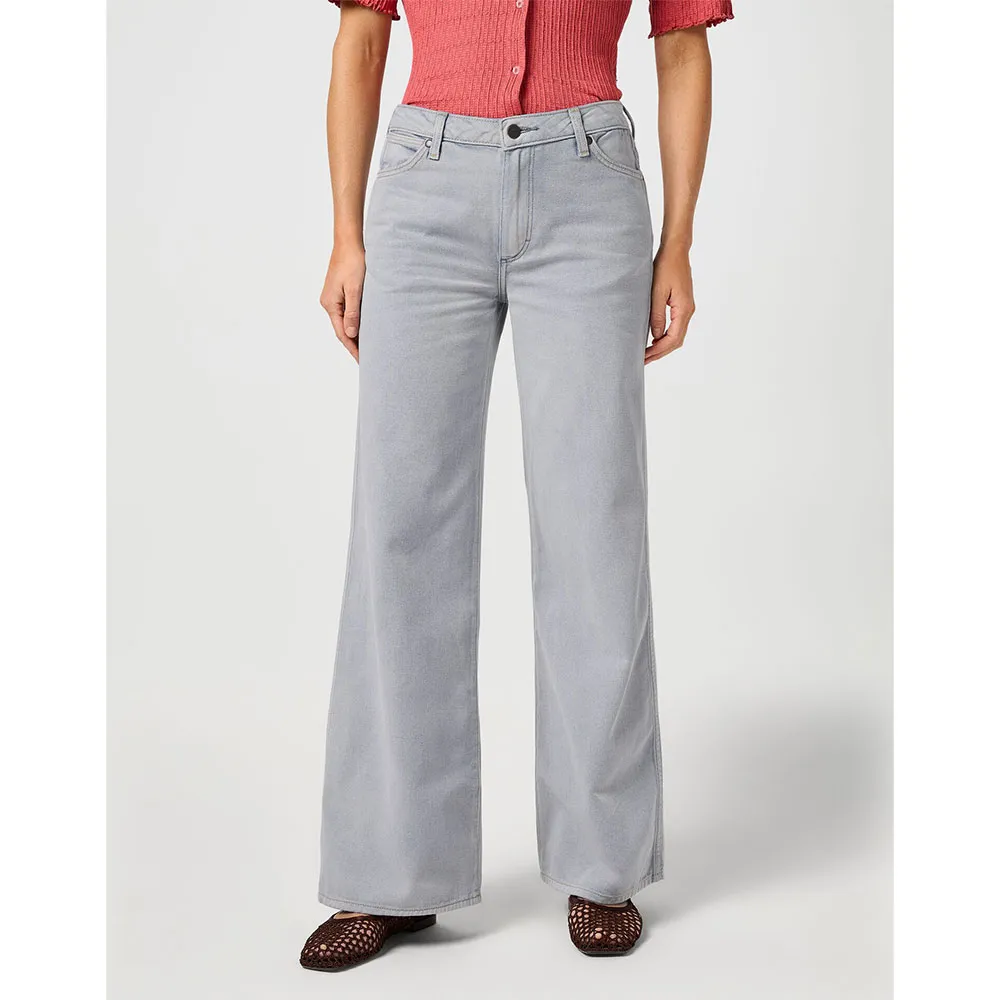 

Джинсы Wrangler World 5 Pocket Wide Leg jeans, серый