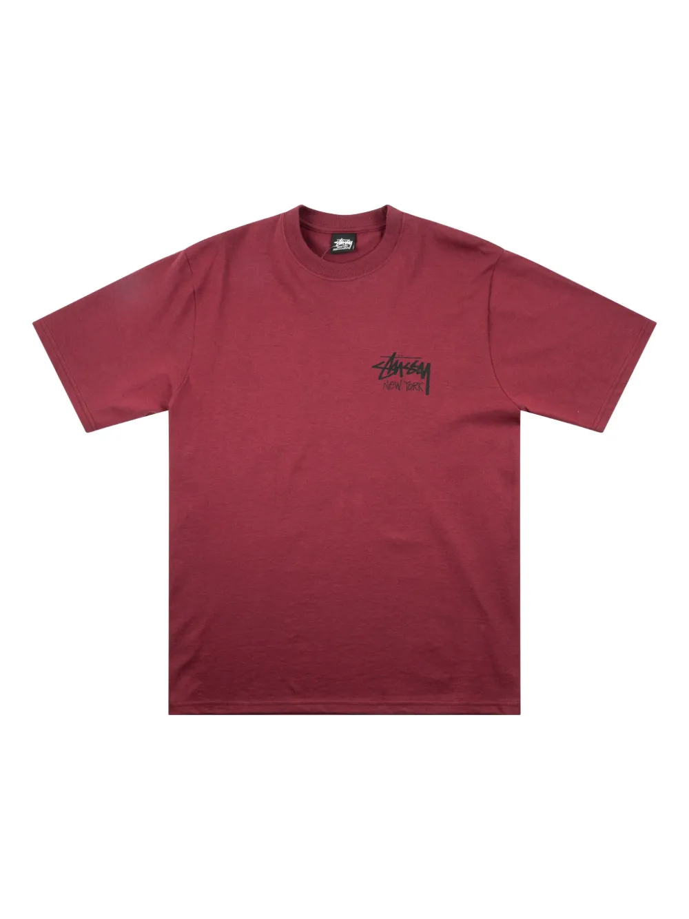 

Футболка с принтом логотипа New York Stüssy, красный